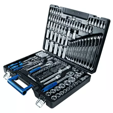 SCHEPPACH - TB217 - Valise à Outils - 217 Outils en acier Chrome Vanadium