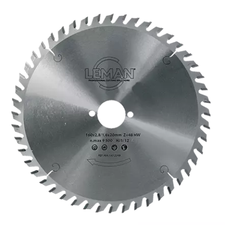 LEMAN - Lame circulaire pour machines portatives et à onglets - Denture alternée pour bois massif