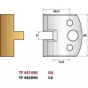 LEMAN - Languette 8 mm  N° 095 - Jeu de 2 fers de toupie Hauteur 40 - 1