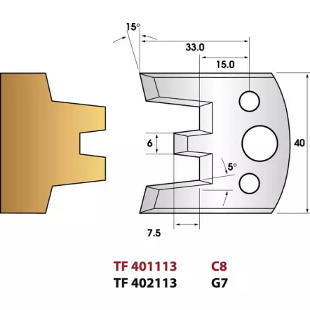 LE RAVAGEUR - TF401173 Jeu de 2 fers de toupie Ht. 40 mm